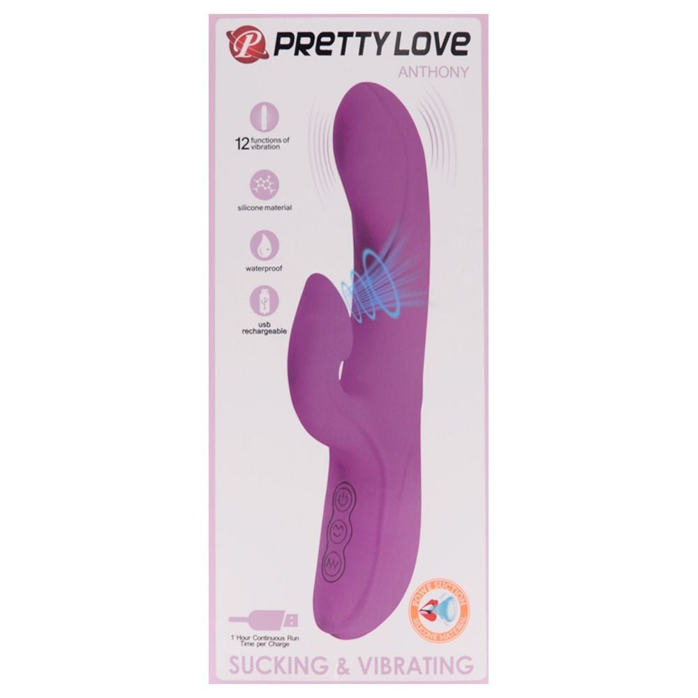 Vibrador Com Sucção Anthony Pretty Love Vipmix
