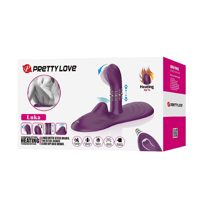 Vibrador de Cadeira com dedilhar e Aquecimento - Pretty Love