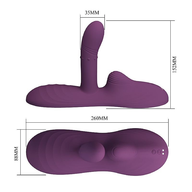 Vibrador de Cadeira com dedilhar e Aquecimento - Pretty Love