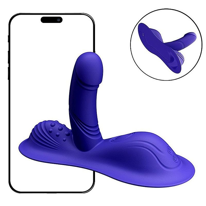 Vibrador de Cadeira com Ponto G - 22,4 x 9,2cm - À Longa distância App