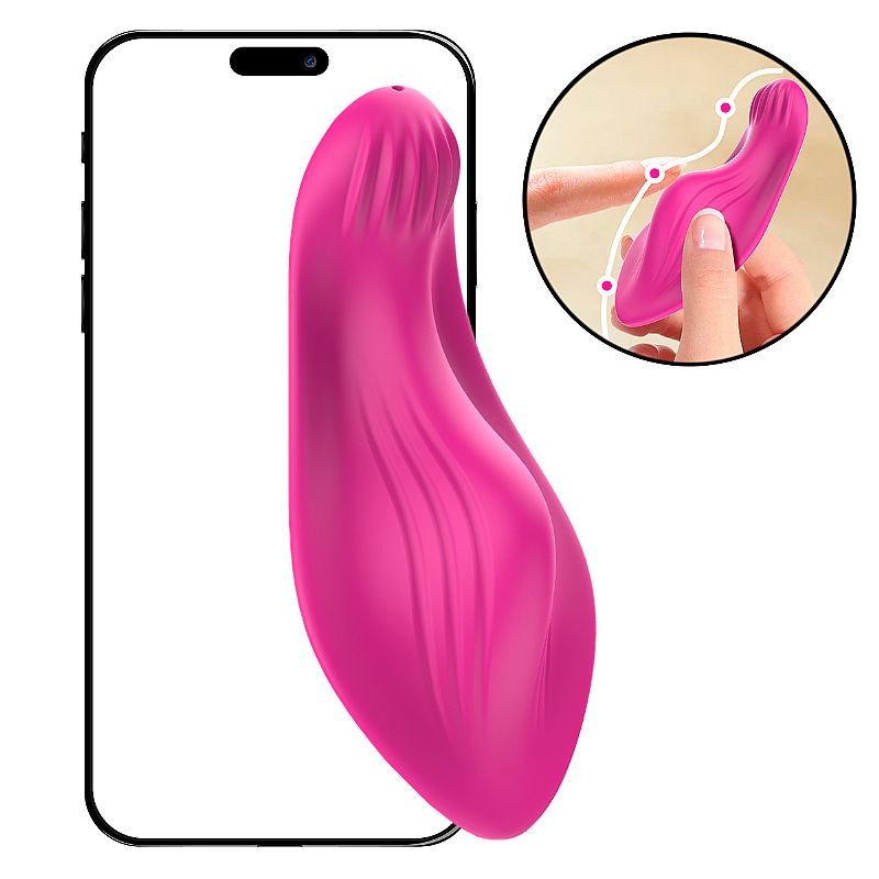 Vibrador de Calcinha - À Longa distância App - Celeste