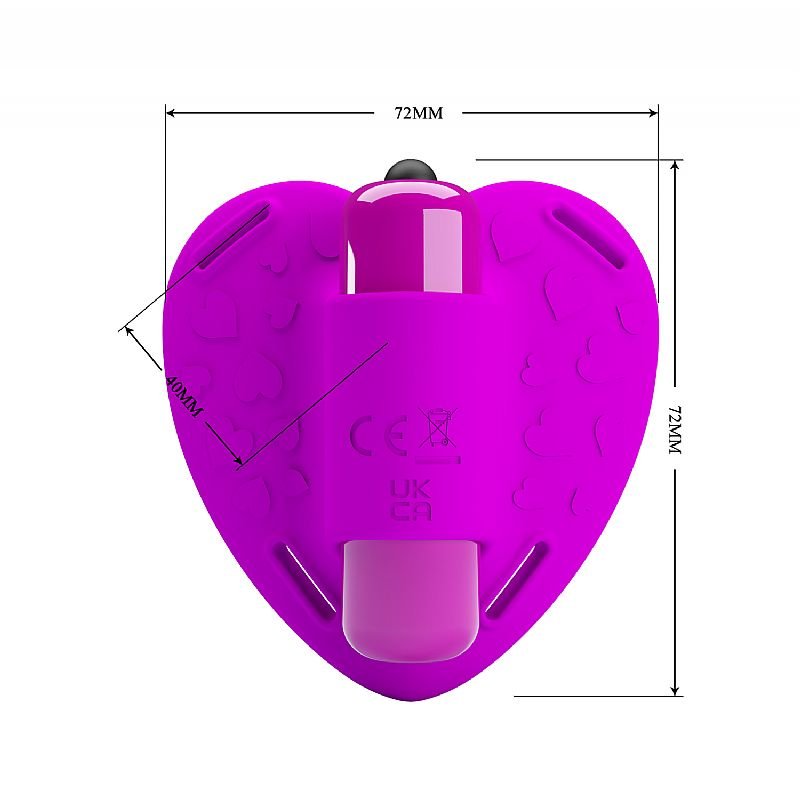 Vibrador de Calcinha - à Pilha - Heartbeat - Pretty Love