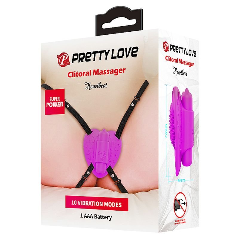 Vibrador de Calcinha - à Pilha - Heartbeat - Pretty Love
