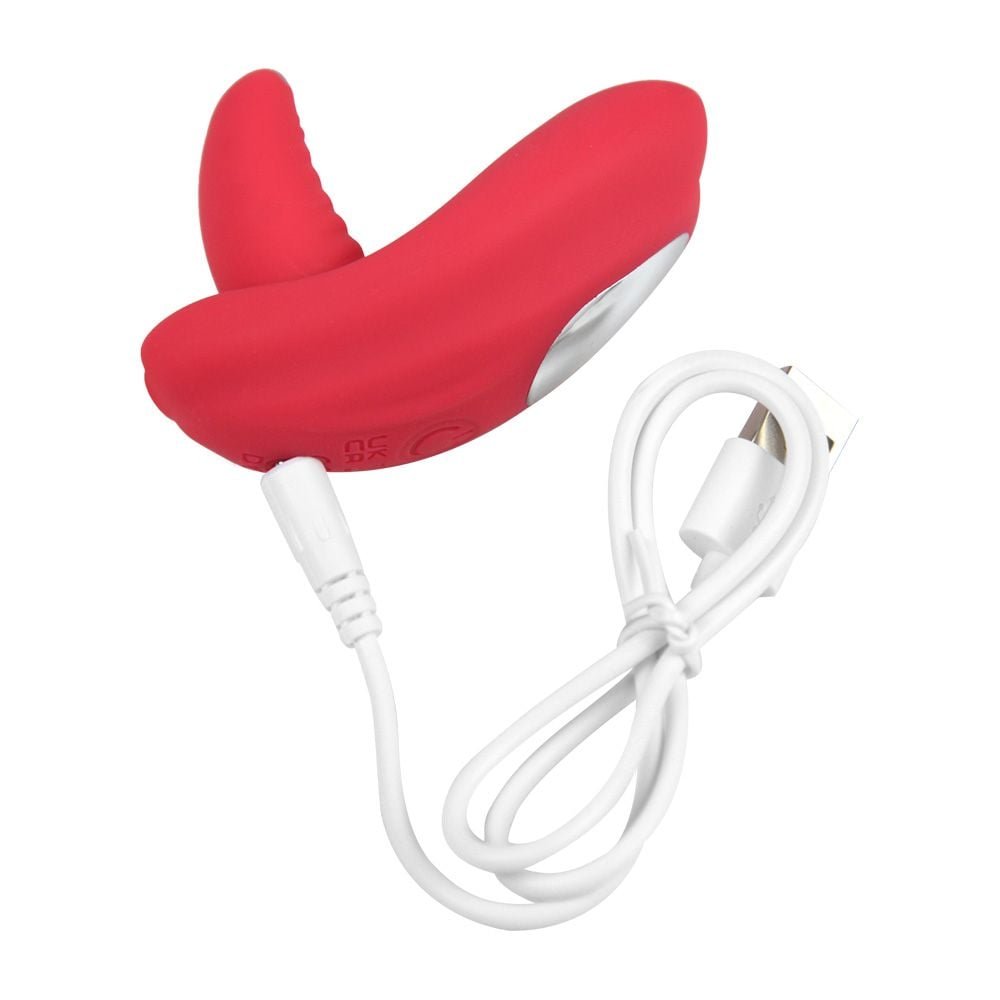 Vibrador De Calcinha Boca Língua Via App Usb Yaffa