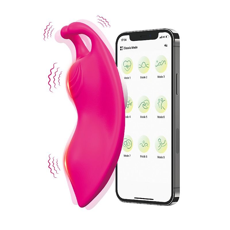 Vibrador de Calcinha - Borboleta Buzzy - via APP - À Longa Distância