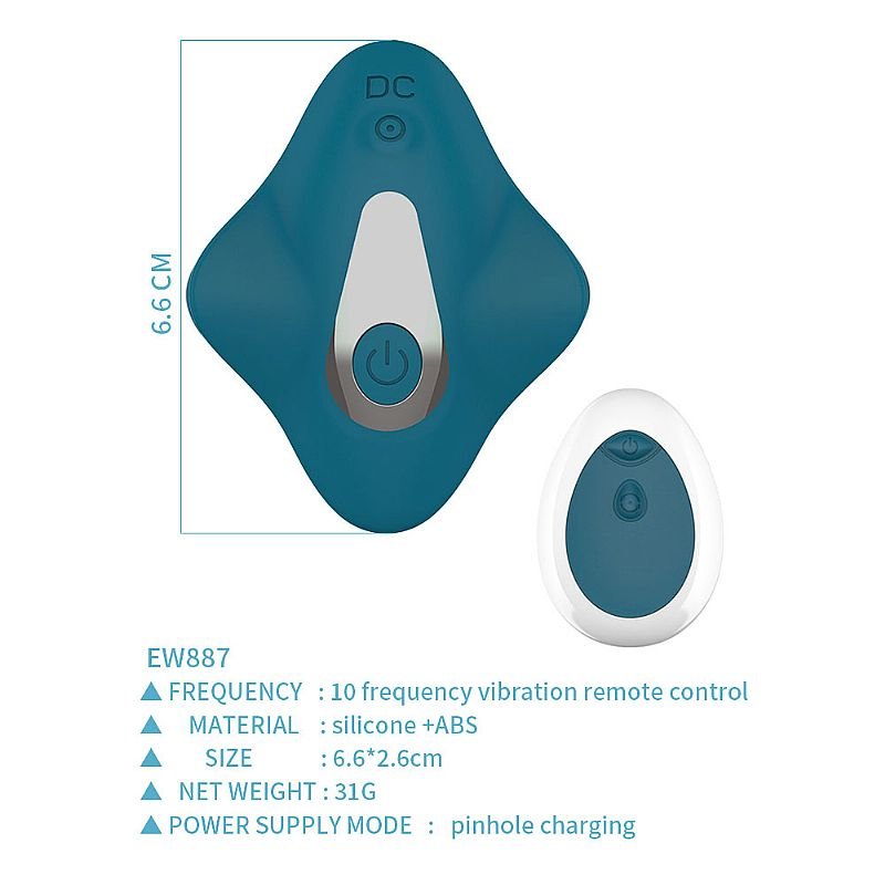 Vibrador de calcinha com Controle - Recarregável - Xocoo - Green Baby - Rosa