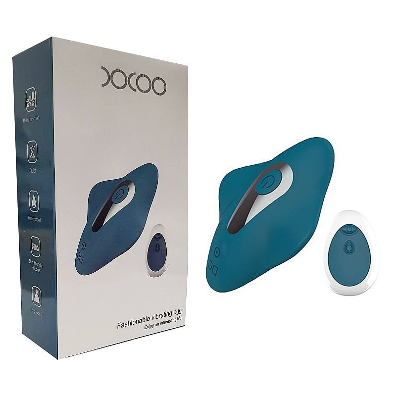 Vibrador de calcinha com Controle - Recarregável - Xocoo - Green Baby - Verde Escuro