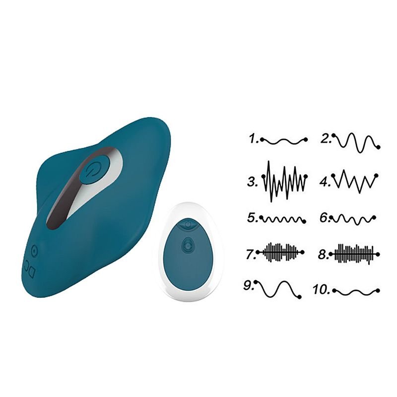 Vibrador de calcinha com Controle - Recarregável - Xocoo - Green Baby - Verde Escuro