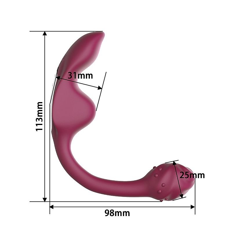 Vibrador de Calcinha com Ponto G - com Controle Remoto
