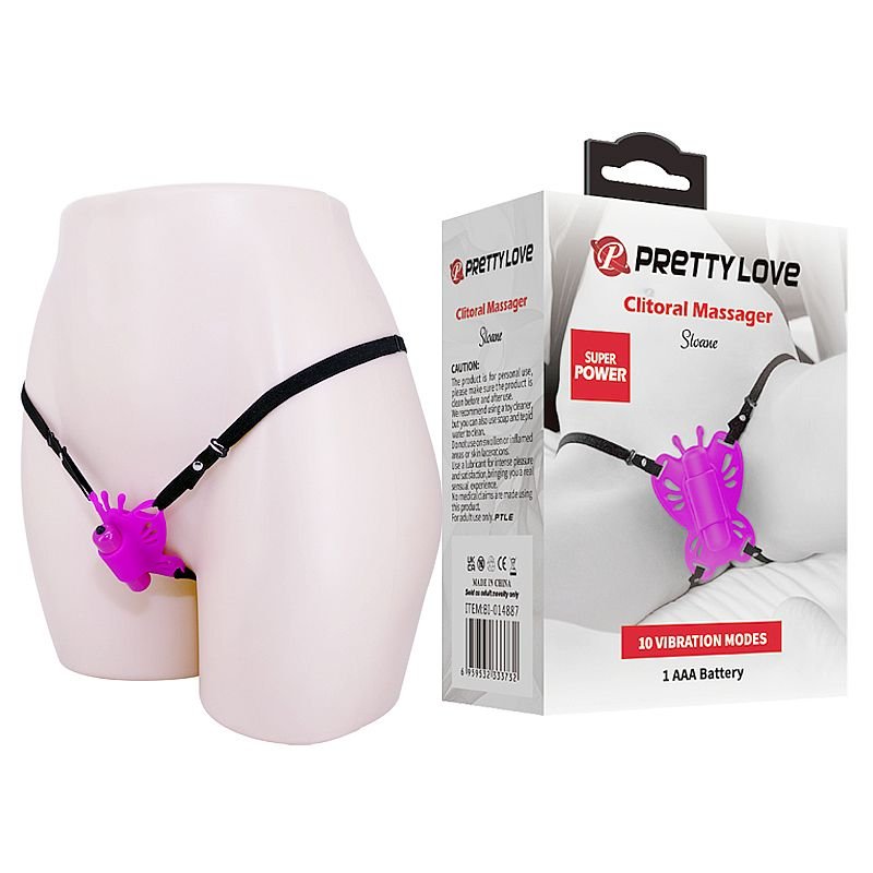 Vibrador de calcinha - Formato de Borboleta ( Estilo Cinta ) - Sloane - Pretty Love