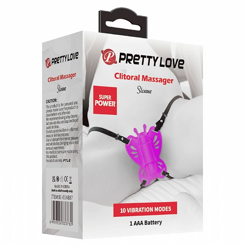 Vibrador de calcinha - Formato de Borboleta ( Estilo Cinta ) - Sloane - Pretty Love