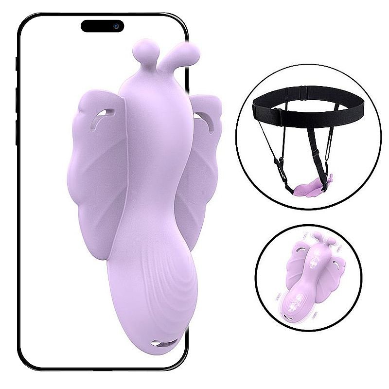 Vibrador de Calcinha - Formato de Borboleta - Sora - À Longa distância App