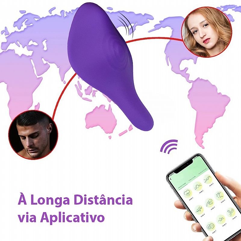 Vibrador de Calcinha - Invisible Wearable À Longa distância - App