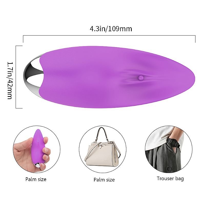 Vibrador de Calcinha - Kissme - S-Hande - Roxo