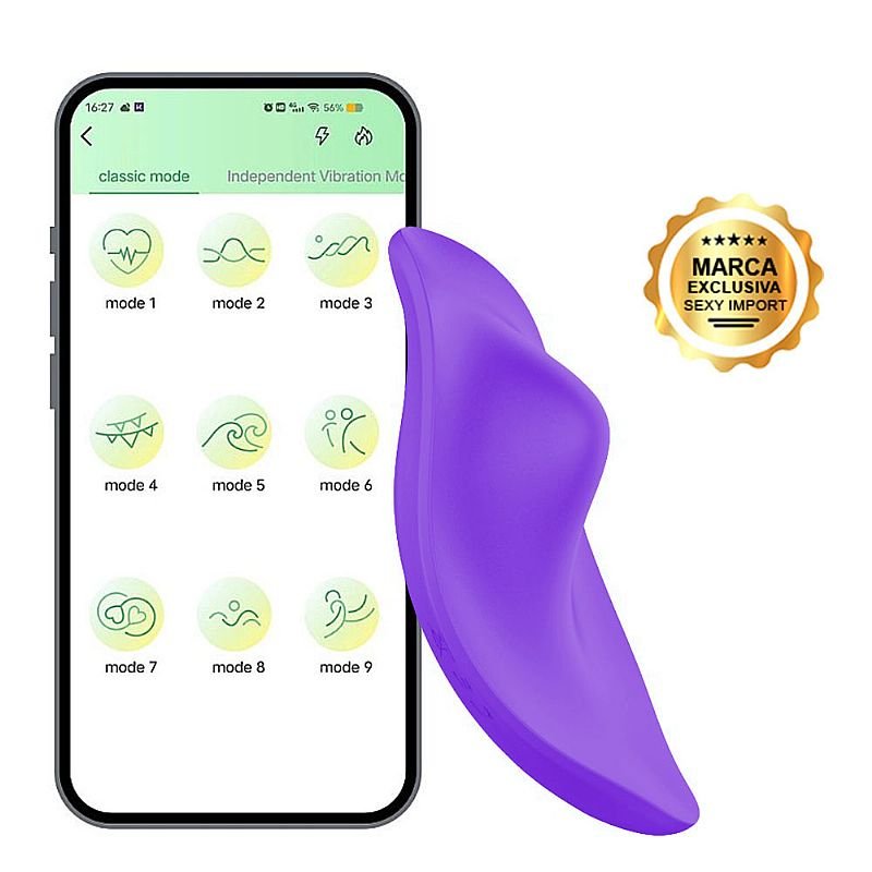 Vibrador de Calcinha Recarregável - À Longa Distância - Paname - SI - APP