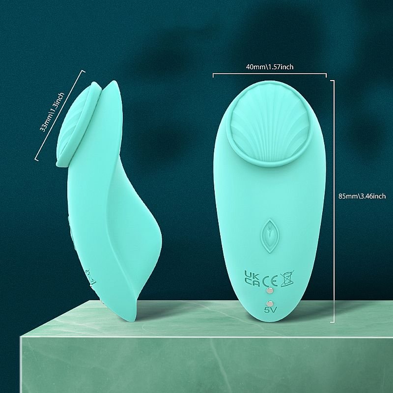 Vibrador de Calcinha Recarregável com Controle - Leaf -RCT - S-Hande - Laranja