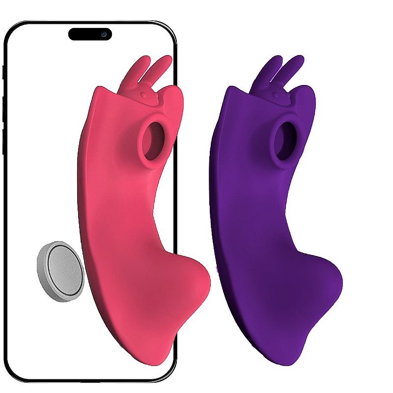 Vibrador de Calcinha / Recarregável - Grace - À Longa Distância - APP - Roxo