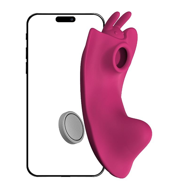 Vibrador de Calcinha / Recarregável - Grace - À Longa Distância - APP - Roxo