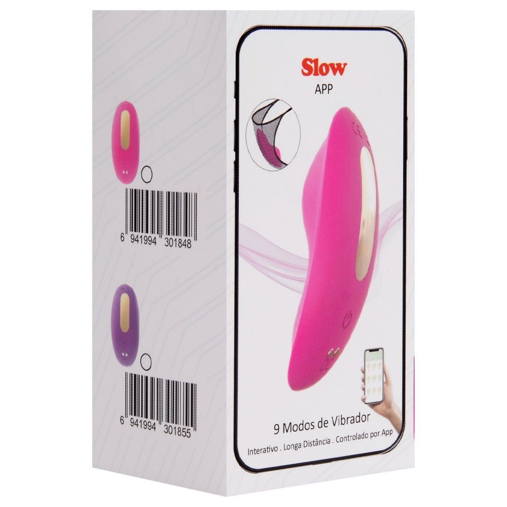 Vibrador De Calcinha Via App 9 Modos Slow Sexy Import