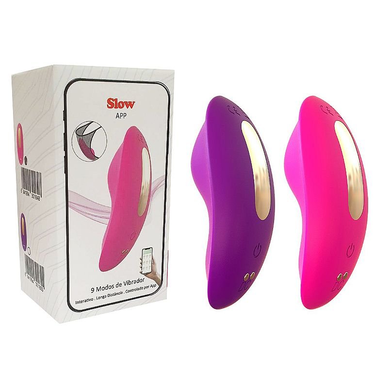 Vibrador de Calcinha via APP - À Longa Distância - Slow - Pink