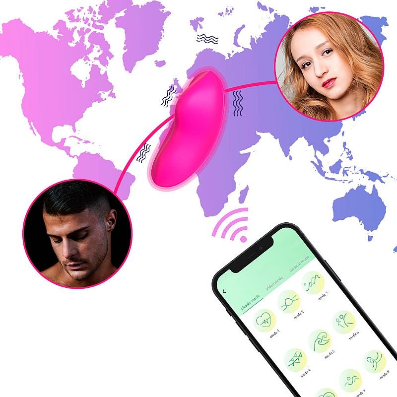 Vibrador de Calcinha via APP - À Longa Distância - Slow - Roxo