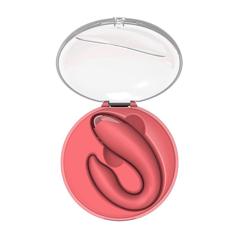 Vibrador de Casal com Case de Acrílico Recarregável / com Controle Remoto