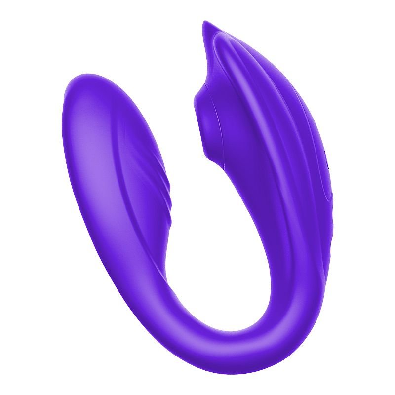 Vibrador de casal com Pulsação - Ruda - Roxo