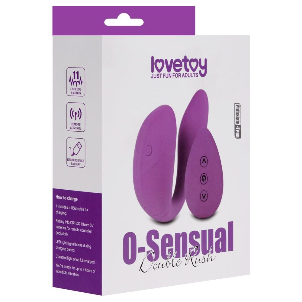 Vibrador De Casal Double Rush Lovetoy Sexy Import