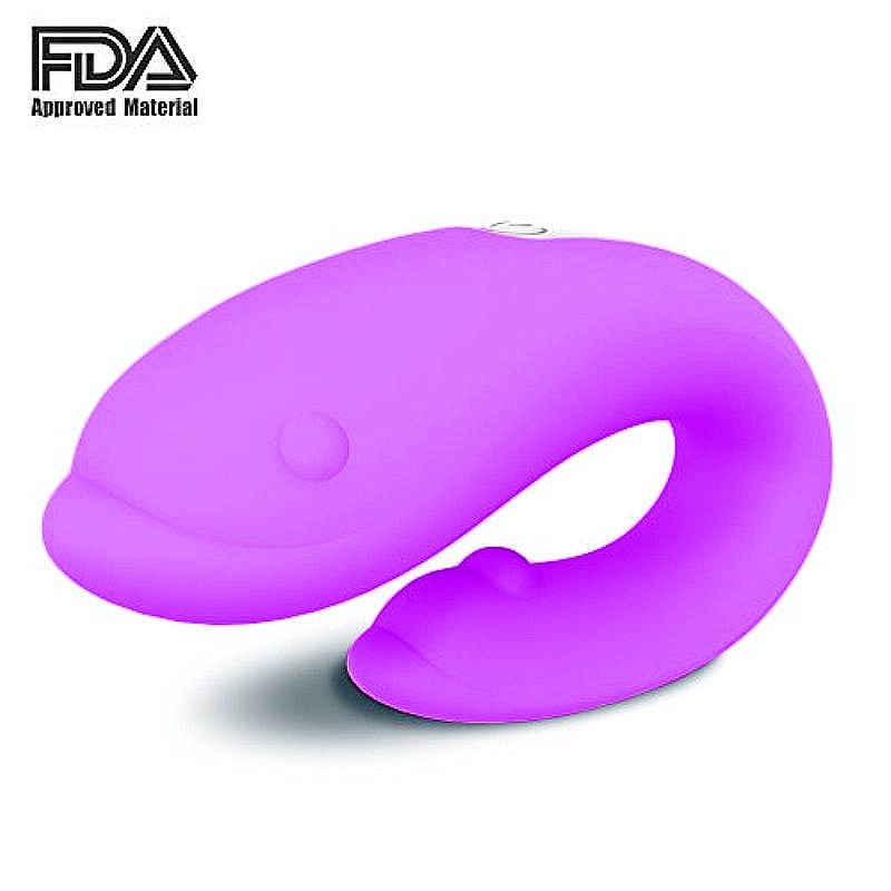 Vibrador de Casal Golfinho Recarregável - Winter - S-Hande - Rosa