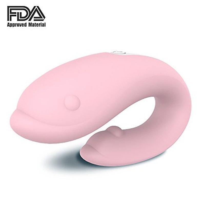Vibrador de Casal Golfinho Recarregável - Winter - S-Hande - Rosa