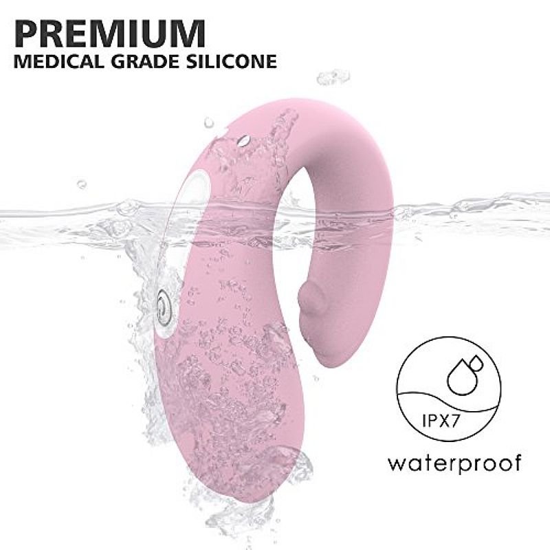 Vibrador de Casal Golfinho Recarregável - Winter - S-Hande - Rosa