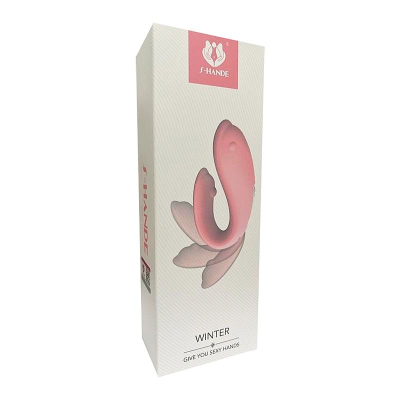 Vibrador de Casal Golfinho Recarregável - Winter - S-Hande - Rosa
