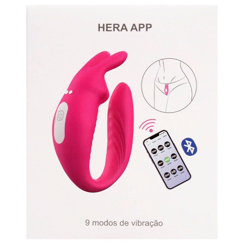 Vibrador De Casal Hera Coelhinho App Sexy Import