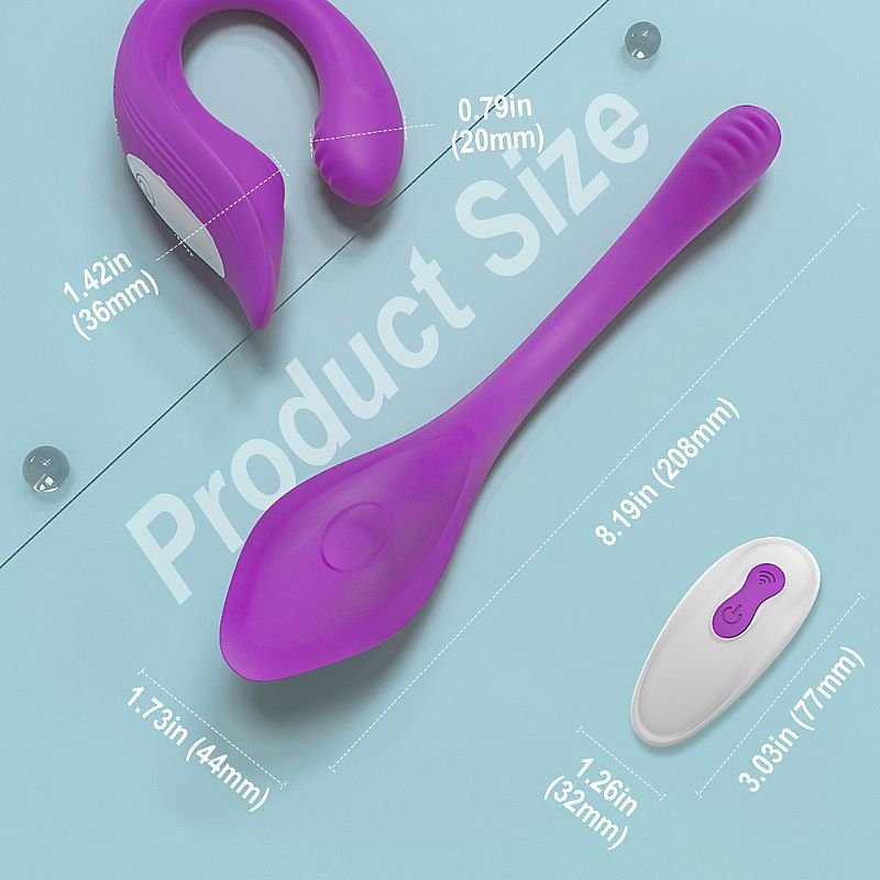 Vibrador de Casal Recarregável - Ribbon Pro com Controle - S-Hande