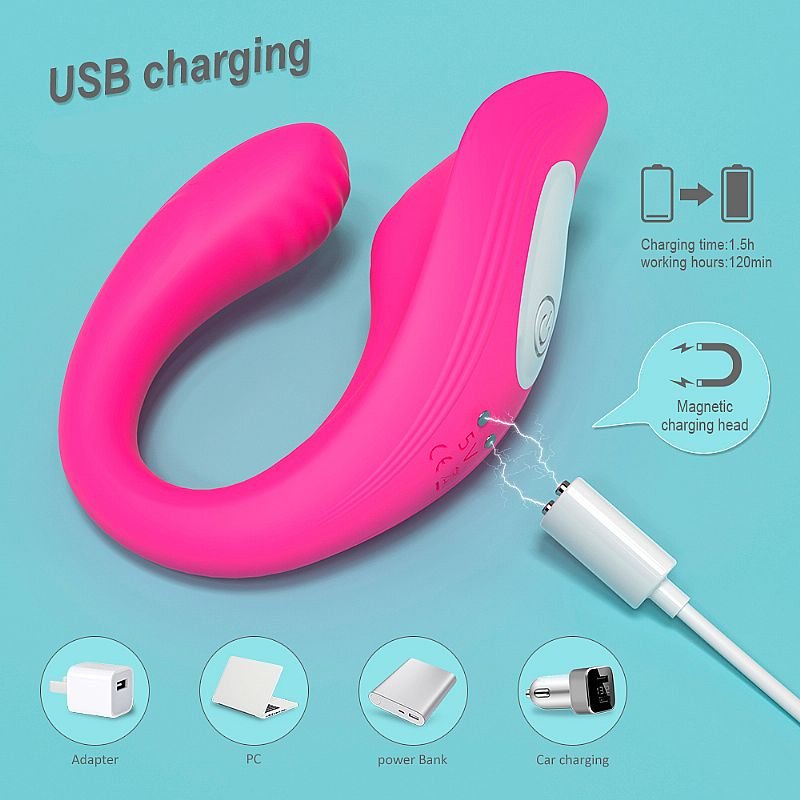 Vibrador de Casal Recarregável - Ribbon Pro com Controle - S-Hande