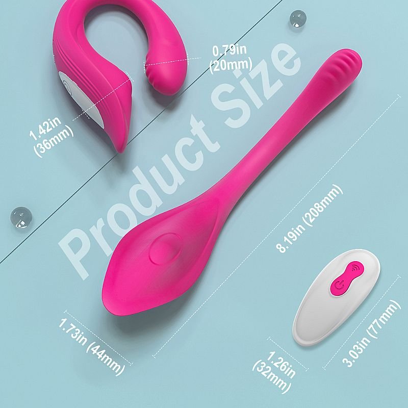 Vibrador de Casal Recarregável - Ribbon Pro com Controle - S-Hande