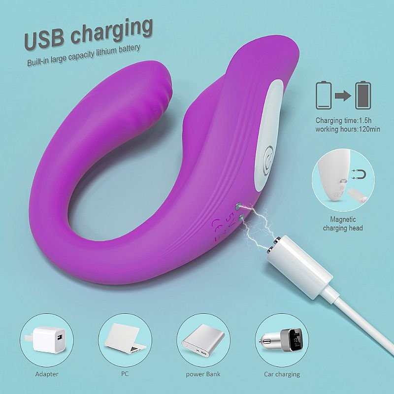 Vibrador de Casal Recarregável - Ribbon Pro com Controle - S-Hande