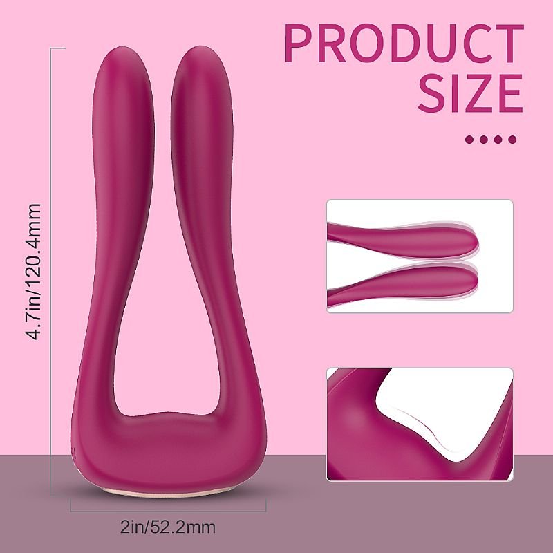 Vibrador de Casal - Vanessa - S-Hande - Vinho