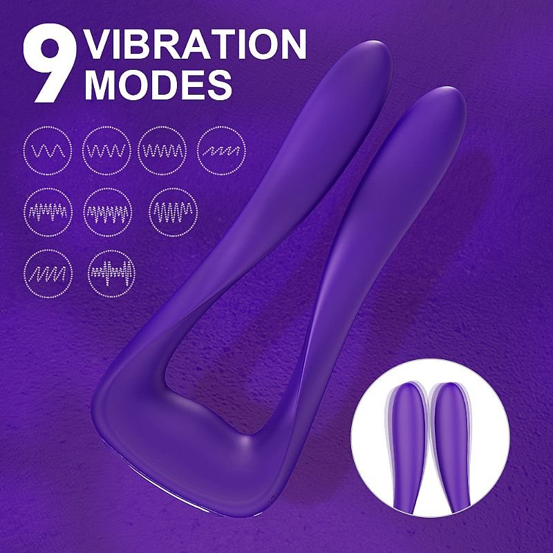 Vibrador de Casal - Vanessa - S-Hande - Vinho
