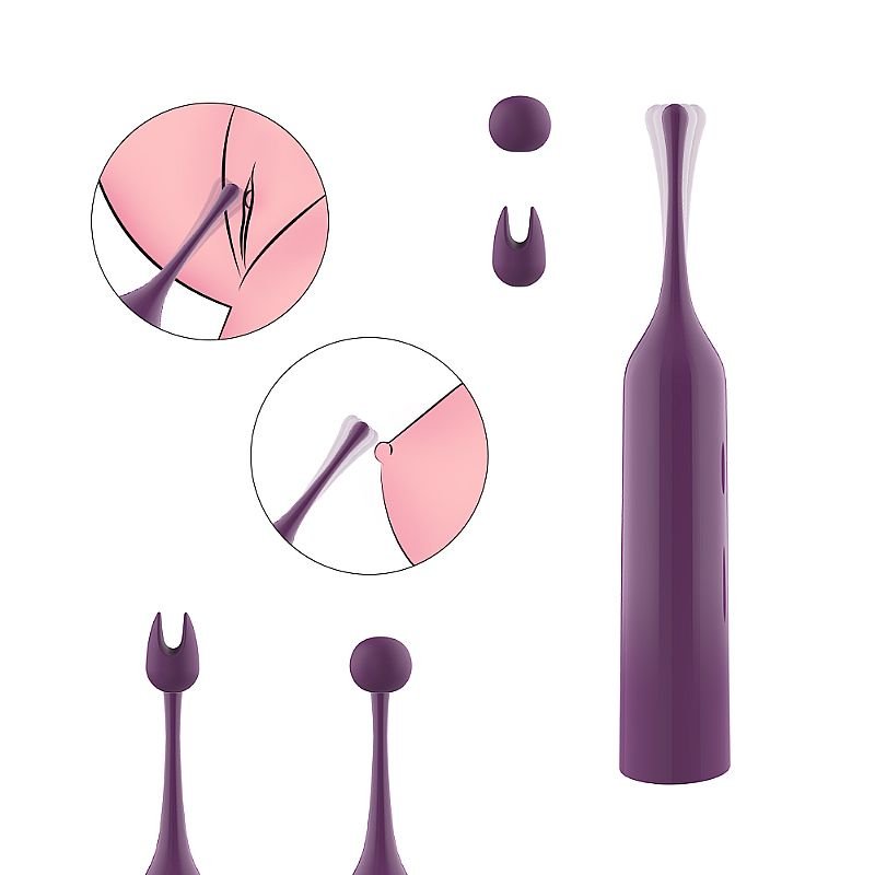 Vibrador de clitóris com 2 Pontas