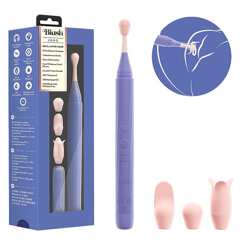 Vibrador de Clitóris com 3 Acessórios - Juno - Blush