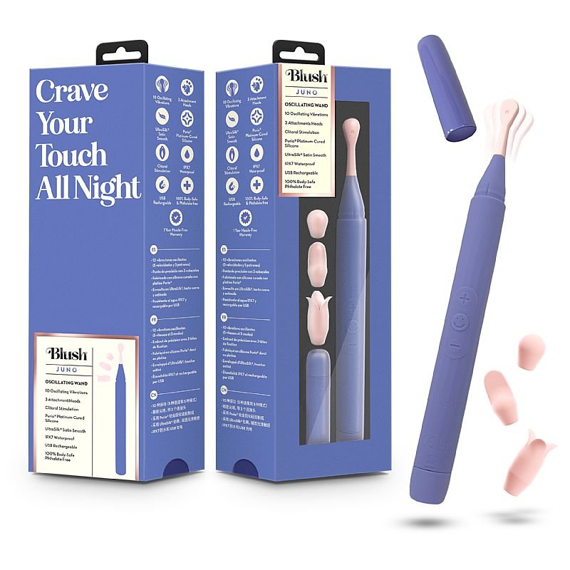 Vibrador de Clitóris com 3 Acessórios - Juno - Blush
