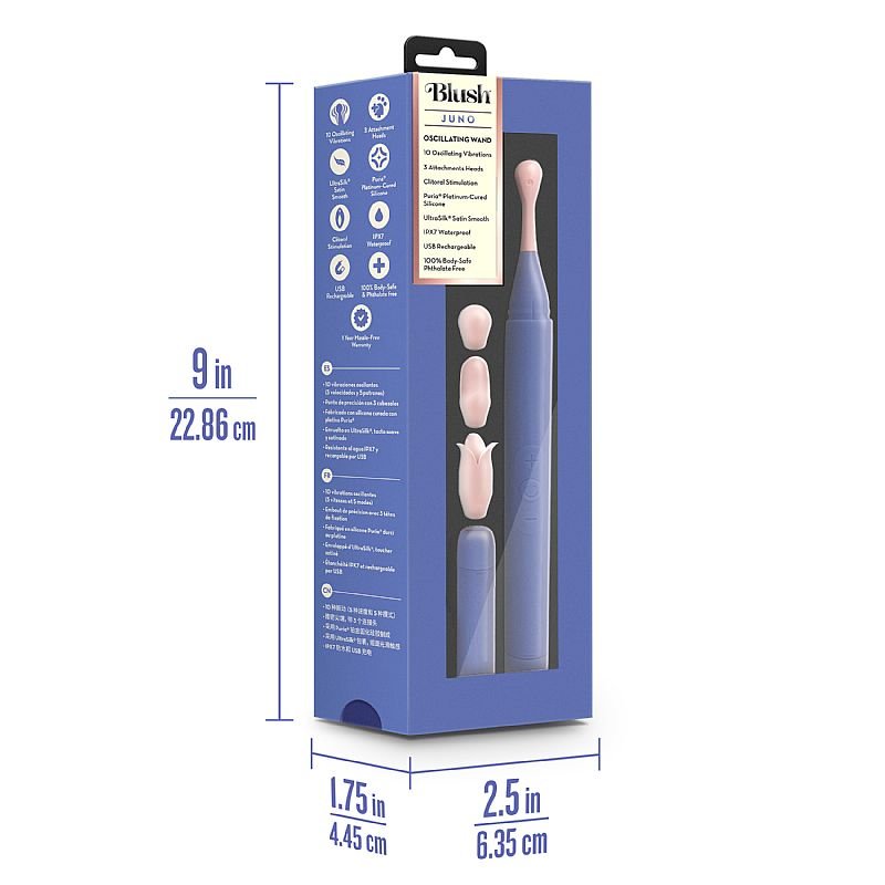 Vibrador de Clitóris com 3 Acessórios - Juno - Blush