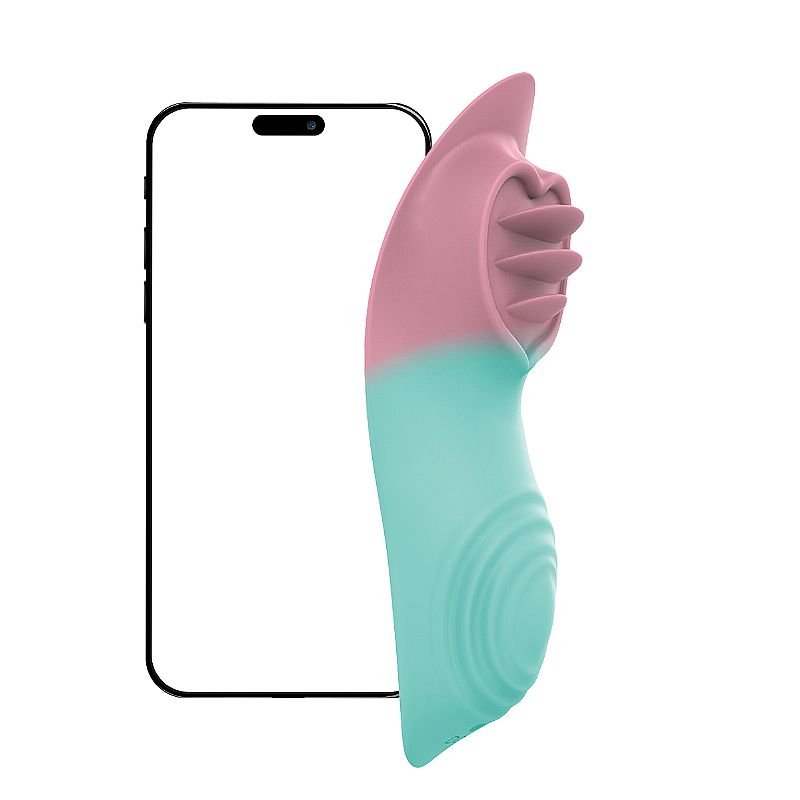 Vibrador de Clitóris com estimulador de Língua - À Longa distância - App