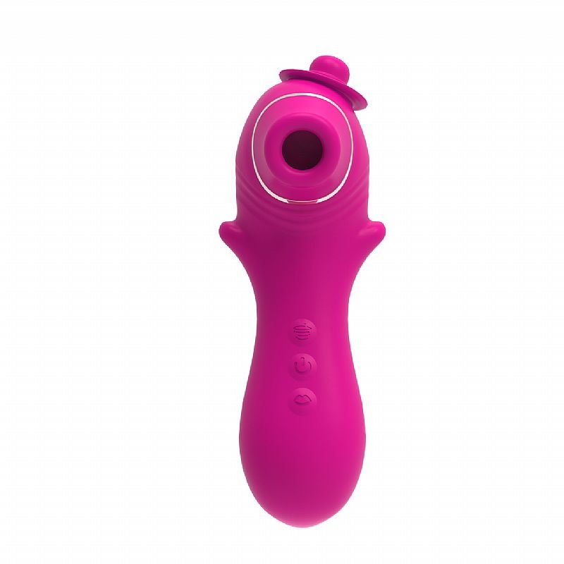 Vibrador de Clitóris com Estimulador de Língua / Pulsação - ALWUP - Roxo