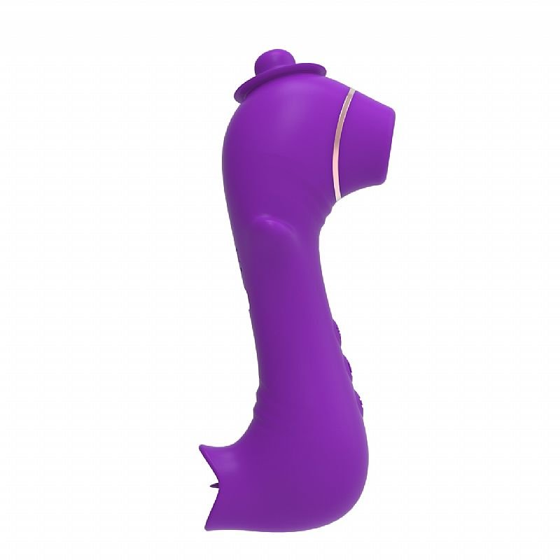 Vibrador de Clitóris com Estimulador de Língua / Pulsação - ALWUP - Roxo