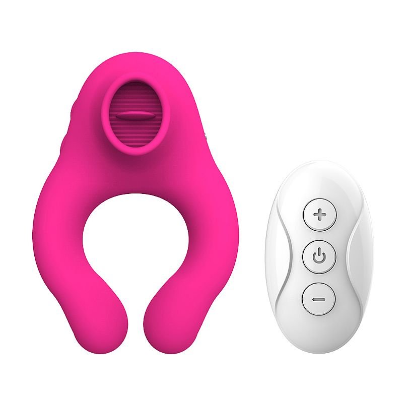 Vibrador de Clitóris com Língua / Com controle remoto - Lick Ring - ALWUP