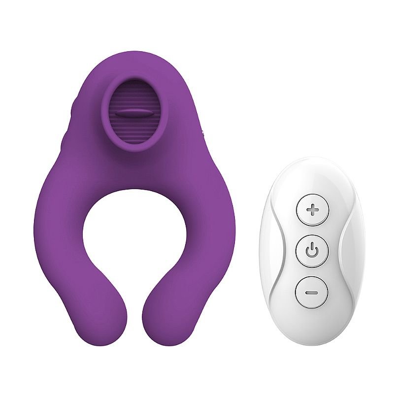 Vibrador de Clitóris com Língua / Com controle remoto - Lick Ring - ALWUP