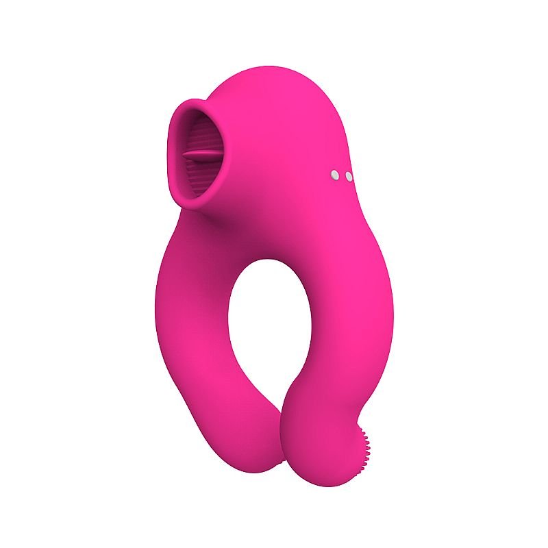Vibrador de Clitóris com Língua / Com controle remoto - Lick Ring - ALWUP