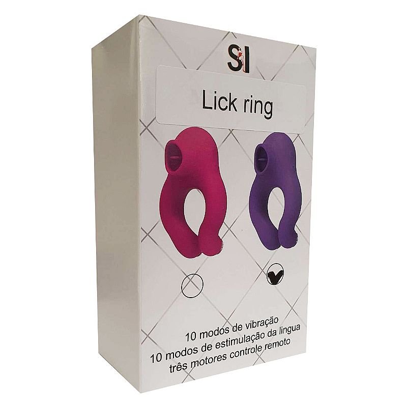 Vibrador de Clitóris com Língua / Com controle remoto - Lick Ring - ALWUP